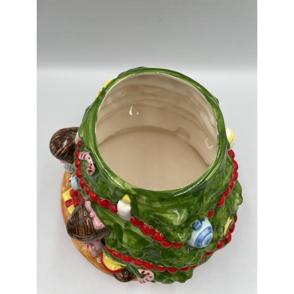 Vintage 1978 Joan Walsh Anglund Christmas Tree Children Cookie Jar - Picture 9 of 11